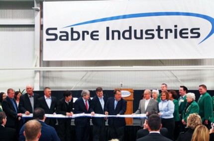 Sabre Industries Ribbon Cutting Ceremony on New Steel Fabrication Campus